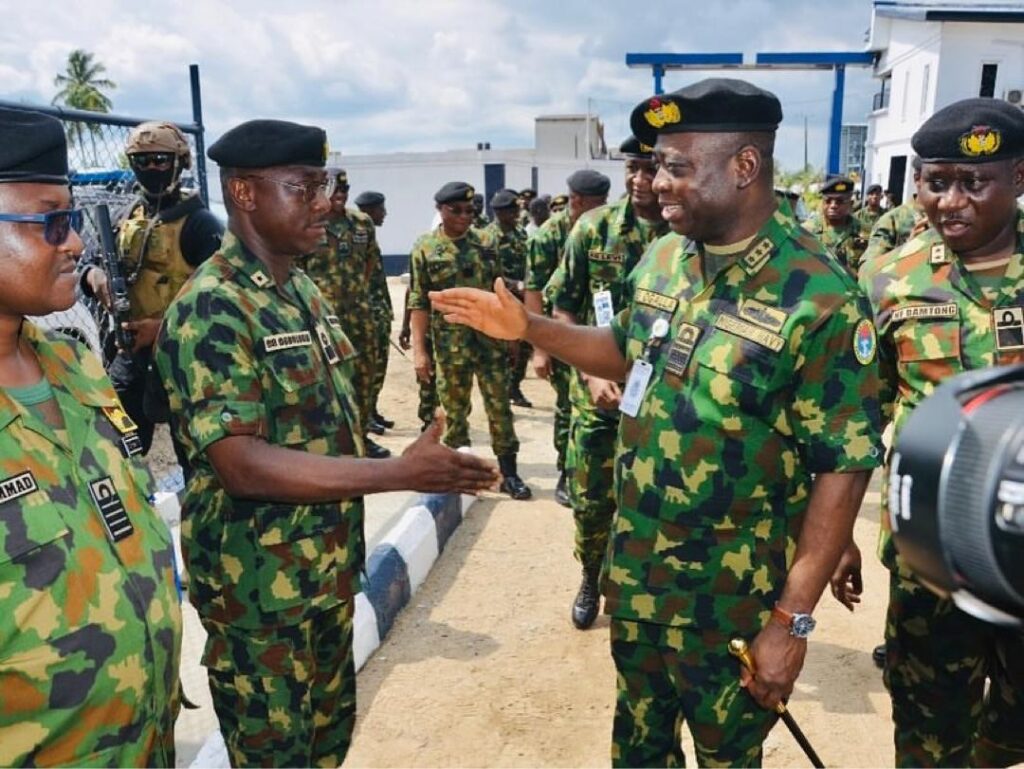 A visit of the Chief of Naval Staff, V Adm IE Ogalla and entourage to Naval Shipyard Limited.